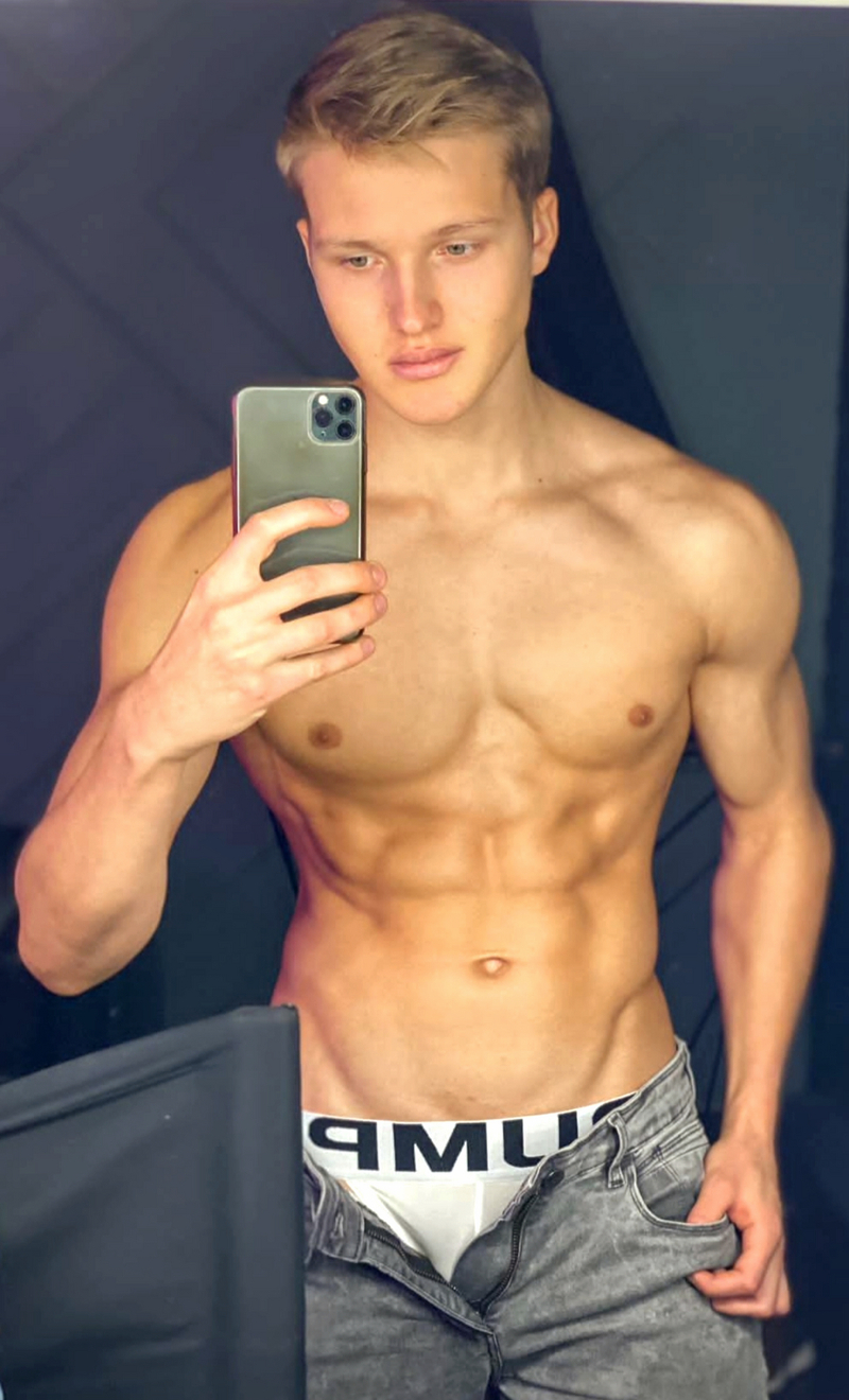 Check Out Blond Young Hunk Dima Novikov! | Daily Dudes @ Dude Dump