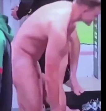 French rugby player accidentally captured naked | Daily Dudes @ Dude Dump