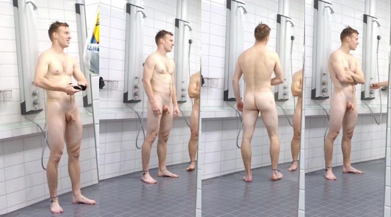 Ginger water polo player in showers! | Daily Dudes @ Dude Dump