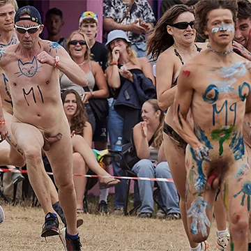 Guys naked in public during Roskilde festival 2023 | Daily Dudes @ Dude Dump