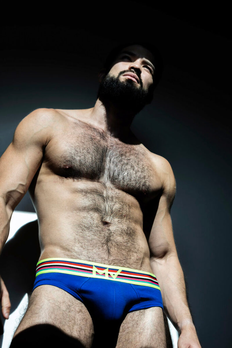 Hairy Colombian Hunk Mike Ramirez Bulging Out | Daily Dudes @ Dude Dump