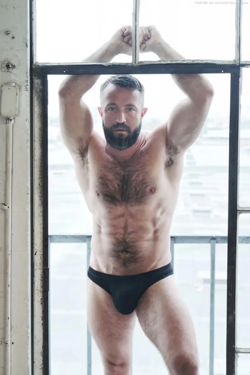 Hairy Hunk Male Model Drew Crawford Shows Cock | Daily Dudes @ Dude Dump