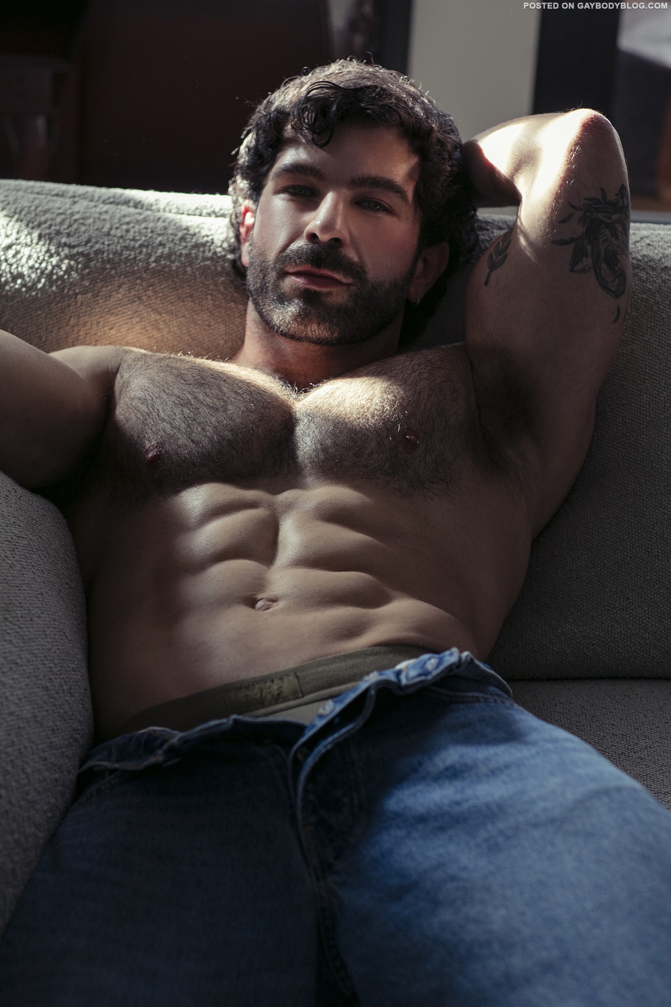 Hairy Muscle Hunk Model Ken Karikas, First Look! | Daily Dudes @ Dude Dump