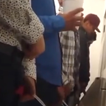 Lots of latin guys at the urinals | Daily Dudes @ Dude Dump