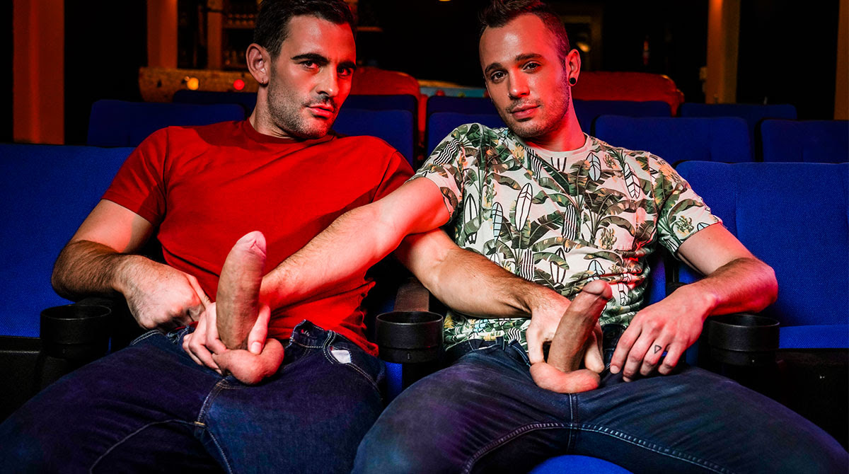 MAX ARION AND DRAKE ROGERS’ MOVIE THEATRE FUCK | Daily Dudes @ Dude Dump