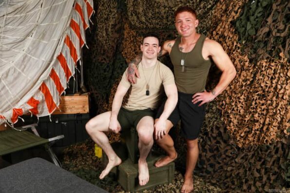 Military Buddies Jeremiah Cruze And Damien King | Daily Dudes @ Dude Dump