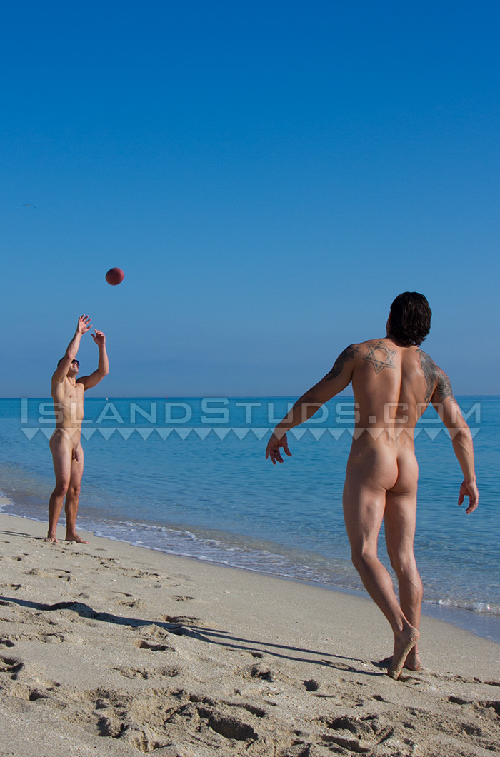 Naked Muscle Football in Hawai | Daily Dudes @ Dude Dump