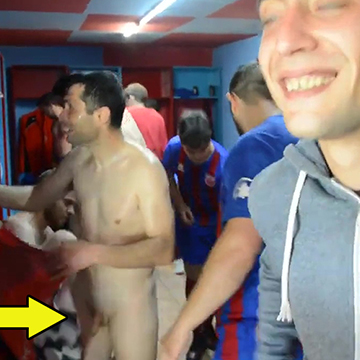 Post match capture in the locker room | Daily Dudes @ Dude Dump