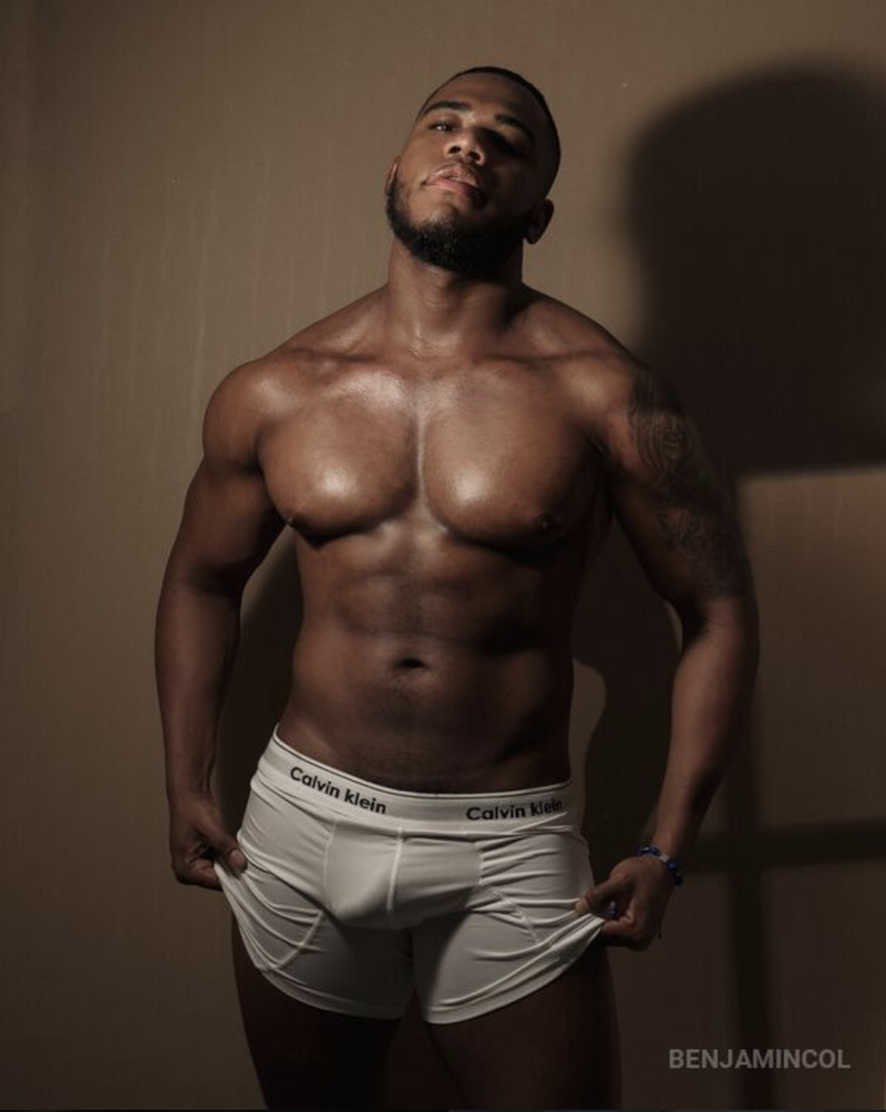 Sexy Black Muscle Cam Guy Benjamin Col! | Daily Dudes @ Dude Dump