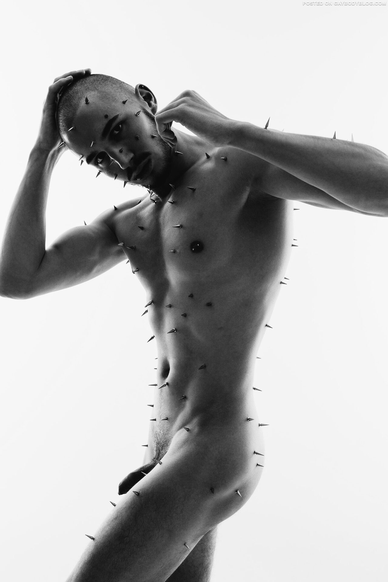 Sexy Uncut Model D. Belov Gets Prickly | Daily Dudes @ Dude Dump