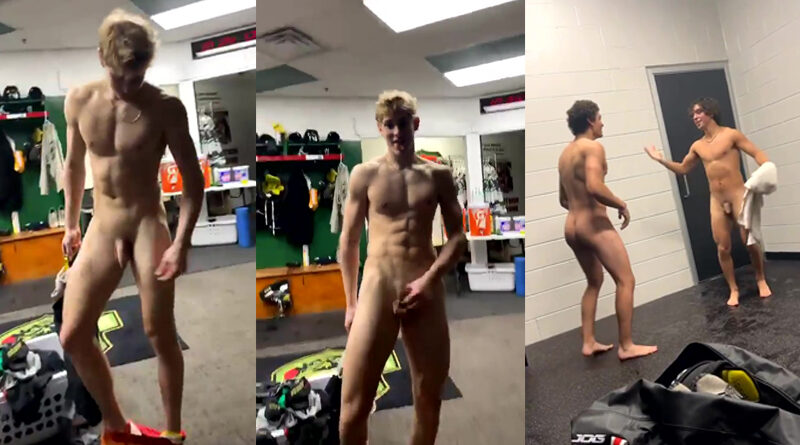 Young Ice hockey players naked in the Locker Room | Daily Dudes @ Dude Dump